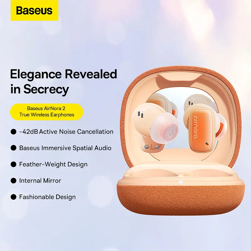 Наушники Baseus AirNora 2 TWS Gradient Orange - фото 8