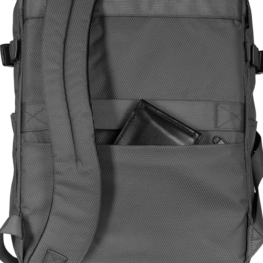 Рюкзак дорожній 2E Trek Cabin Size Grey, поліестер, EXP, 17/23л, з відсіком для ноутбука 16 - фото 8