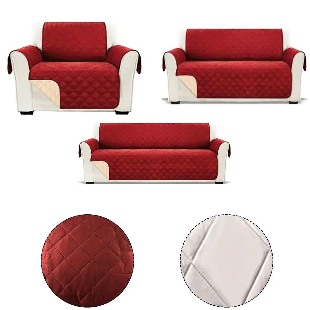 Високоякісний водонепроникний чохол на диван Modern Sofa Cover Bordo L - фото 2