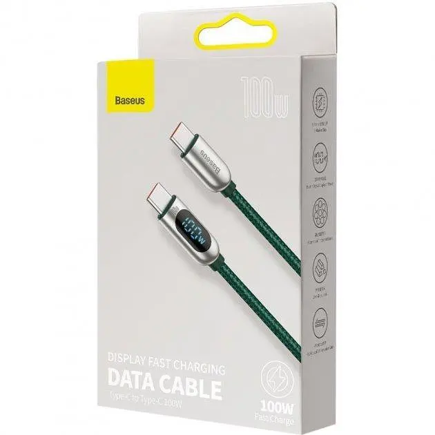 Кабель Baseus Display Fast Charging Data Cable Type-C to Type-C 100W 1m CATSK-B06 - фото 3
