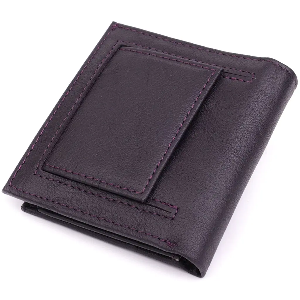 Компактний жіночий гаманець із натуральної шкіри ST Leather 22855 коричневий - фото 2