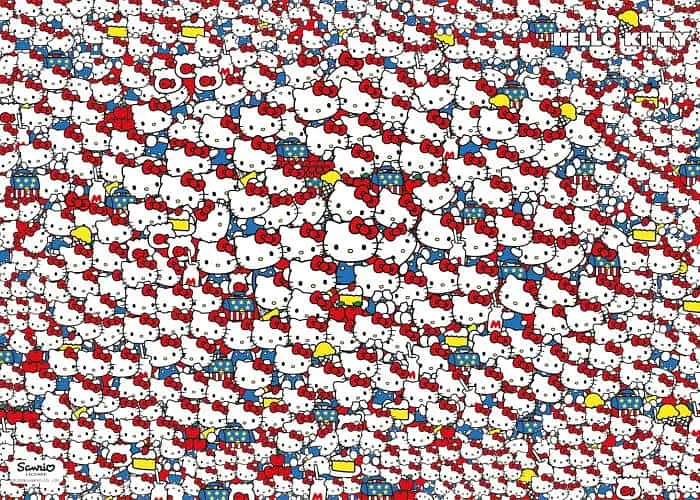 Пазл Clementoni Impossible: Хеллоу Кітті та друзі (Impossible Hello Kitty and Friends Puzzle - 1000 pcs.), 1000 ел. (37119) - фото 2
