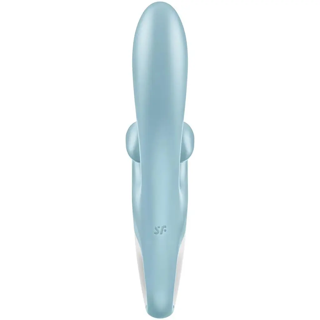 Вібратор-кролик Satisfyer Touch Me Блакитний з подвійним відростком - фото 5