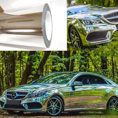 Автомобільна Вінілова Плівка Mirror Silver 1.52 Метра х 1 Метр 160 мікрон (CL-SCM-09P) - фото 5
