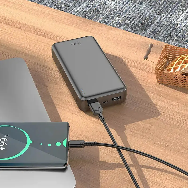 Портативний ЗП Power Bank Hoco J100A High-ranking 20000 mAh Чорний - фото 3