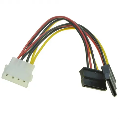 Кабель-Перехідник 0.2 м Atcom Molex — 2 Sata power - фото 2