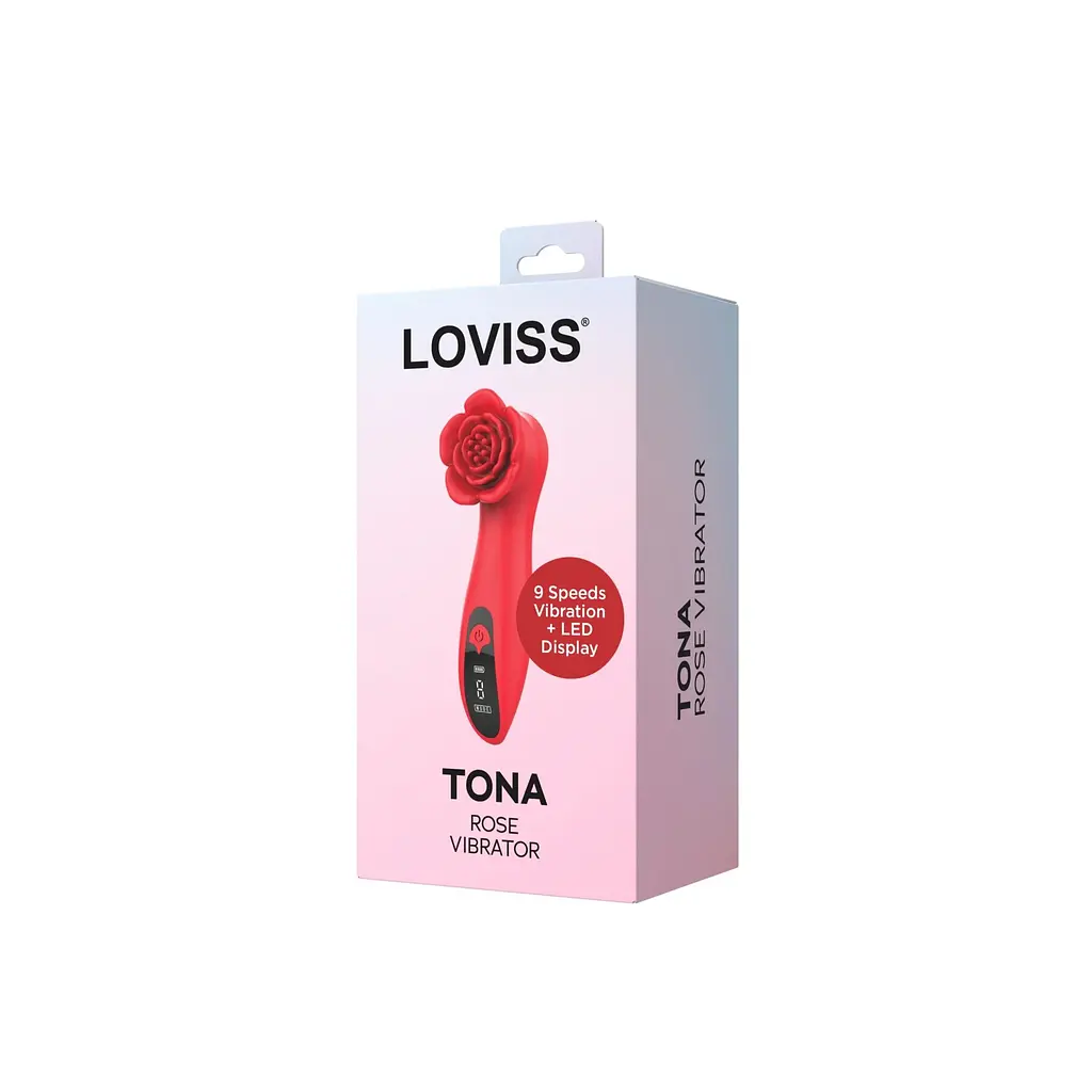 Розкішний вібратор для клітора Loviss Tona Rose Vibrator, у вигляді троянди, 9 режимів - фото 6