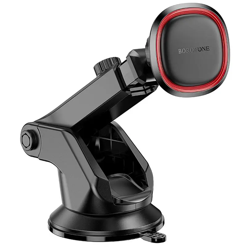 Автотримач Borofone BH125 Roman magnetic (center console) Black/Red - фото 4