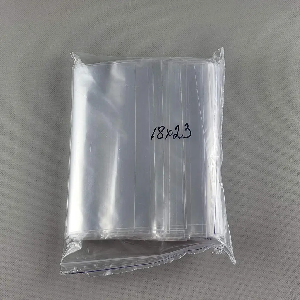Пакети Zip-Lock прозорі 18x23 см, 100 шт, 50 мкм, поліетиленові пакети із застібкою - фото 3