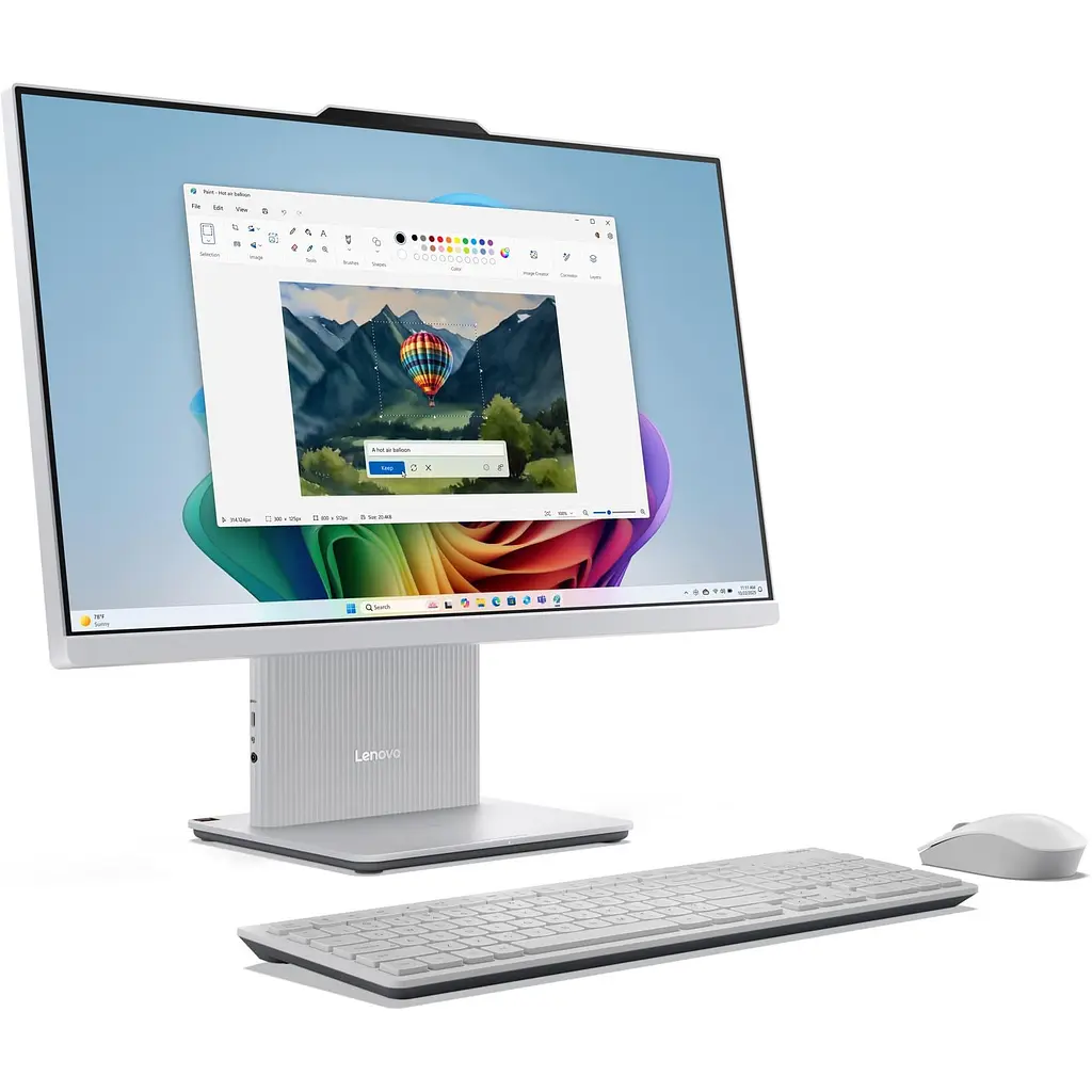 Моноблок Lenovo IdeaCentre AIO 24AKP10 23.8 FHD, Ryzen 7 250, 32 GB, 1 TB, UMA, DOS, Cloud Grey (F0JC001BUO) - фото 10
