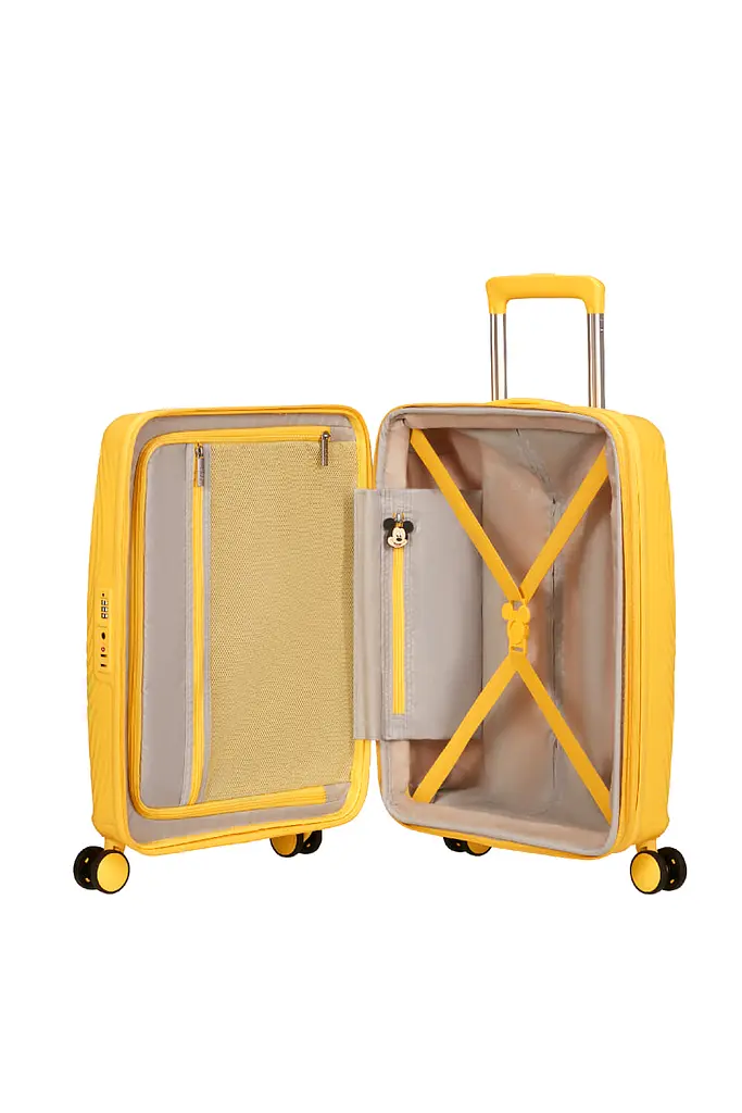 Валіза 55 См American Tourister MICKEY MAGIC MICKEY FLOWER YELLOW 55x40x20(23) 66C*06001 - фото 2