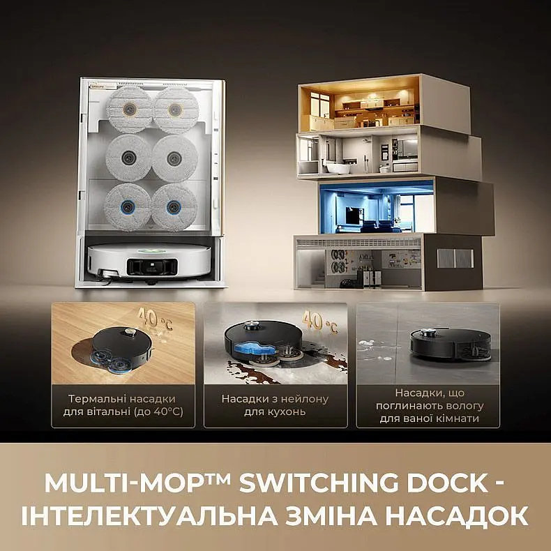 Робот-пилосос Dreame Bot MatriX 10 Ultra White (RLX95CE-Wh) [164750] - фото 11