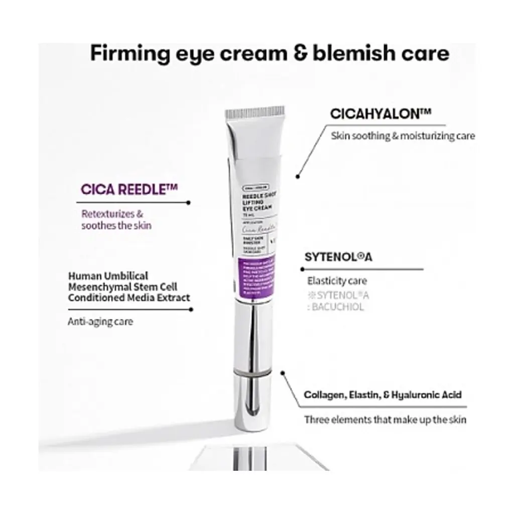 Крем для шкіри навколо очей VT Cosmetics Reedle Shot Lifting Eye Cream 15 мл (8809695679544) - фото 3