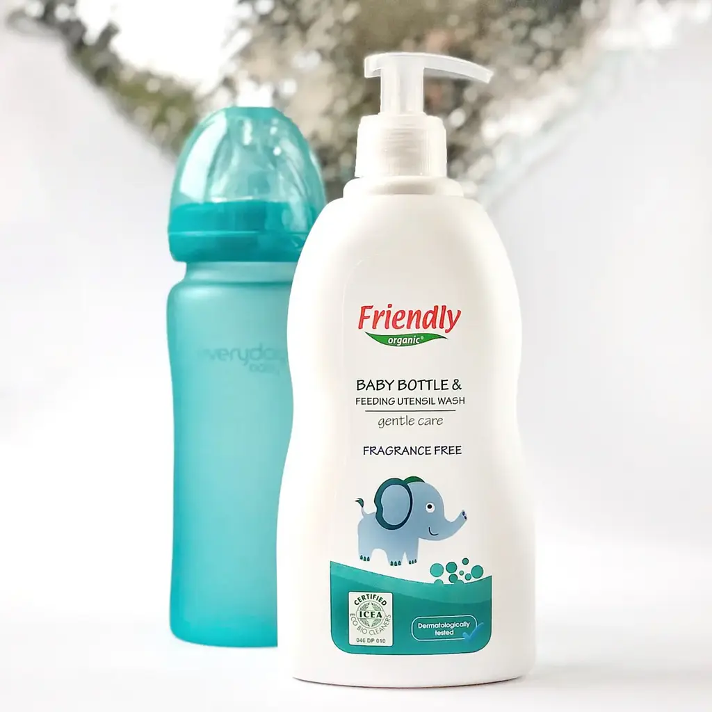 Миючи засіб для дитячого посуду, пляшечок, сосок з дозатором 300мл Friendly organic - фото 2