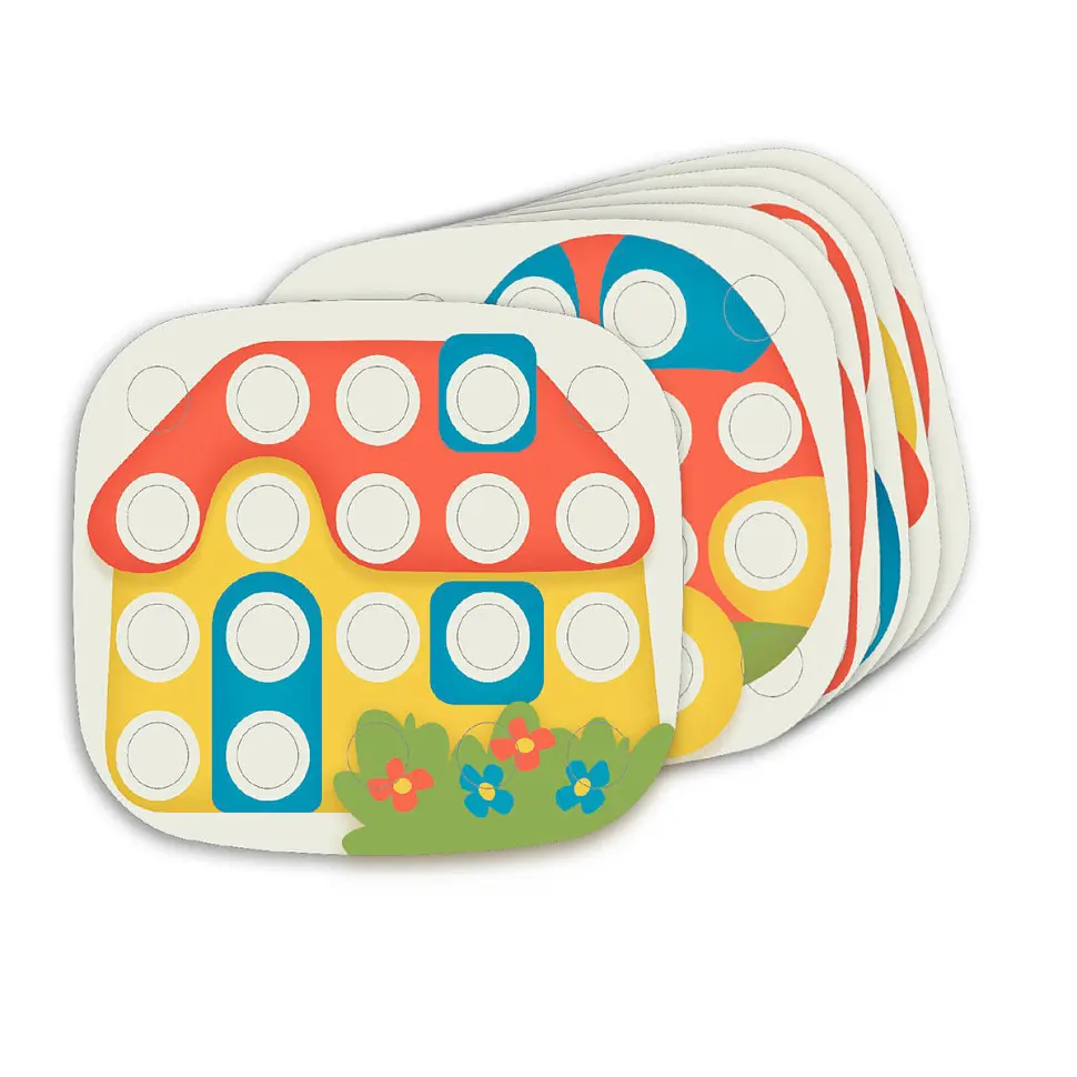 Набір для занять мозаїкою Quercetti Fantacolor Baby 84405-Q, серія «Play Bio» - фото 3