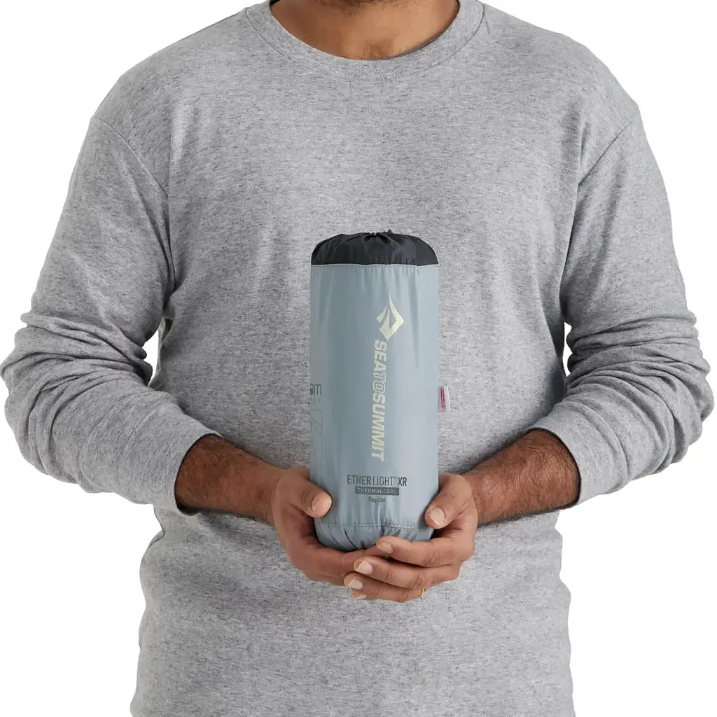 Килимок надувний Sea To Summit Ether Light XR Insulated ASC Mat Regular Dark Grey (1033-STS ASL051152-051702) - фото 5