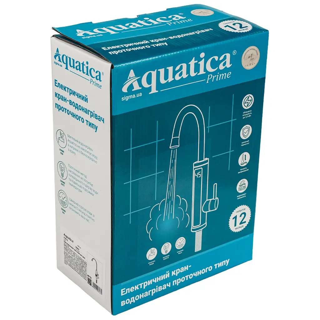 Проточний водонагрівач AQUATICA s96 3.3кВт для кухн (9796133) - фото 11