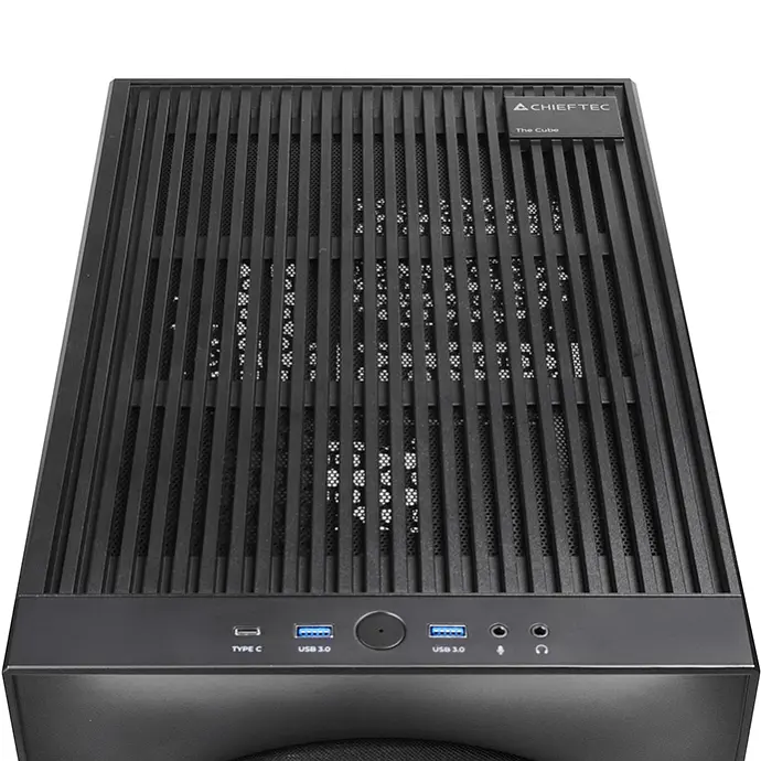 Корпус Chieftec THE CUBE CI-03B-OP, без БЖ, fan 20cm, mATX, Black - фото 6