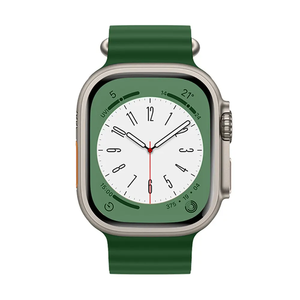 Ремешок силиконовый Hoco iWatch WA12 marine double buckle 38/40/41 mm alfalfa - фото 4