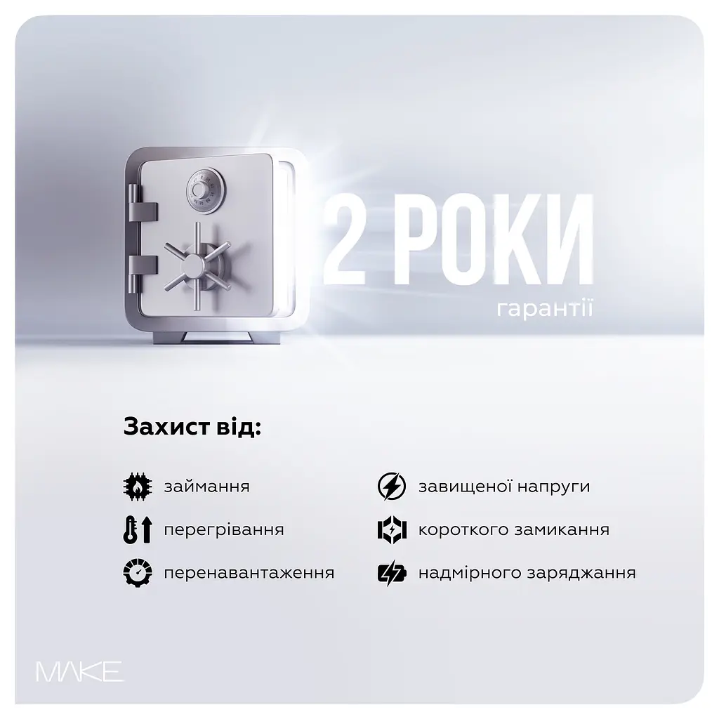 Зарядний пристрій мережевий MAKE 100W GaN3 2xType-C PD3.0 + USB QC4.0 Black - фото 8