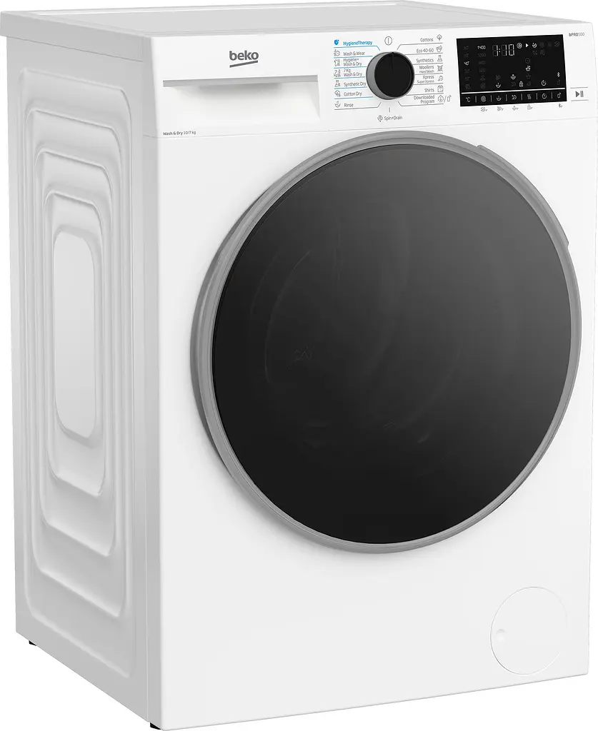 Прально-сушильна машина Beko фронтальна 10(7)кг 1400 E 60 см дисплей білий - фото 2