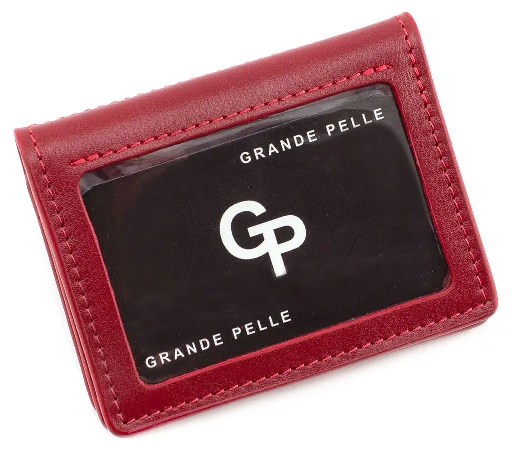 Стильная мужская обложка для документов GRANDE PELLE 10х8х1,5 см acs0024491 - фото 4