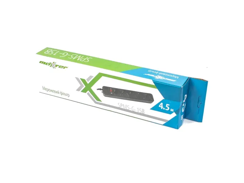 Подовжувач Maxxter SPM5-G-15B - фото 2