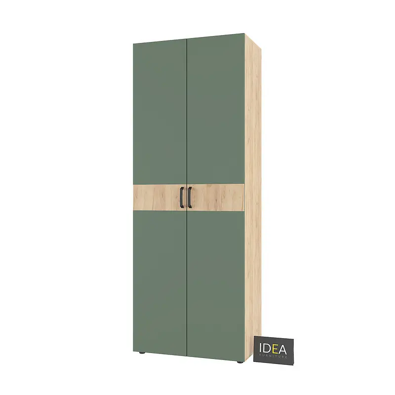 Шафа для одягу з однією штангою С-8.4 Дуб крафт/Камуфляж Idea - фото 3