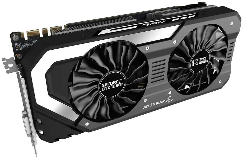 Видеокарта Palit GTX 1080Ti 11Gb JetStream (NEB108T015LC-1020J) (GDDR5X, 352 bit, PCI-E v3.0) Б/у - фото 2