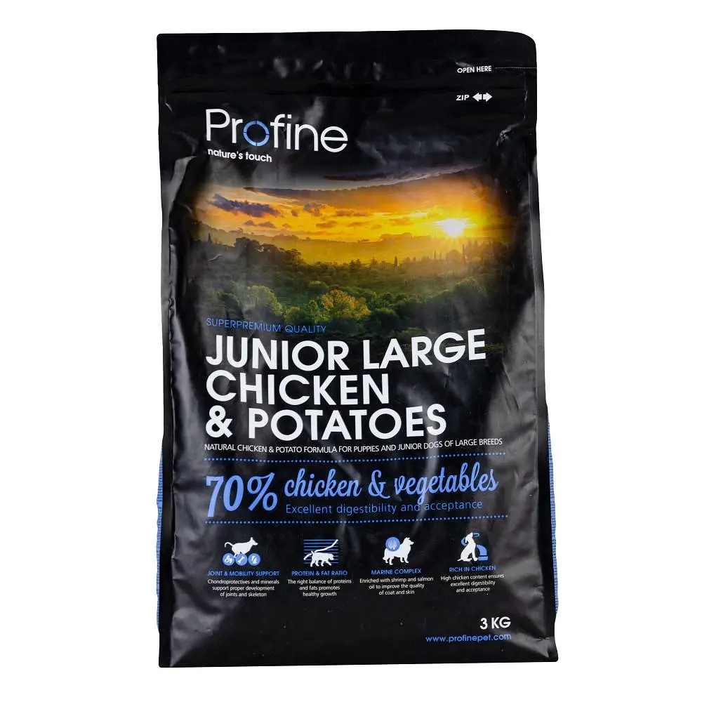 Сухий корм Profine Junior Large Breed 3 кг з куркою та картоплею для цуценят великих порід - фото 3