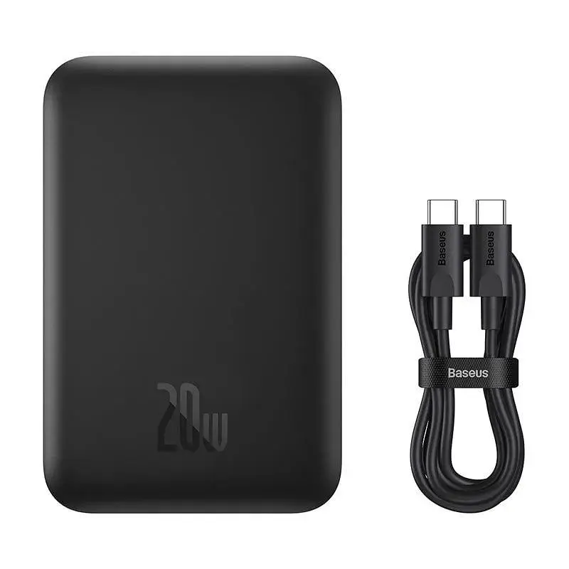 Внешний аккумулятор MagSafe Baseus 6000mAh 20W (PPCXW06) черный - фото 3