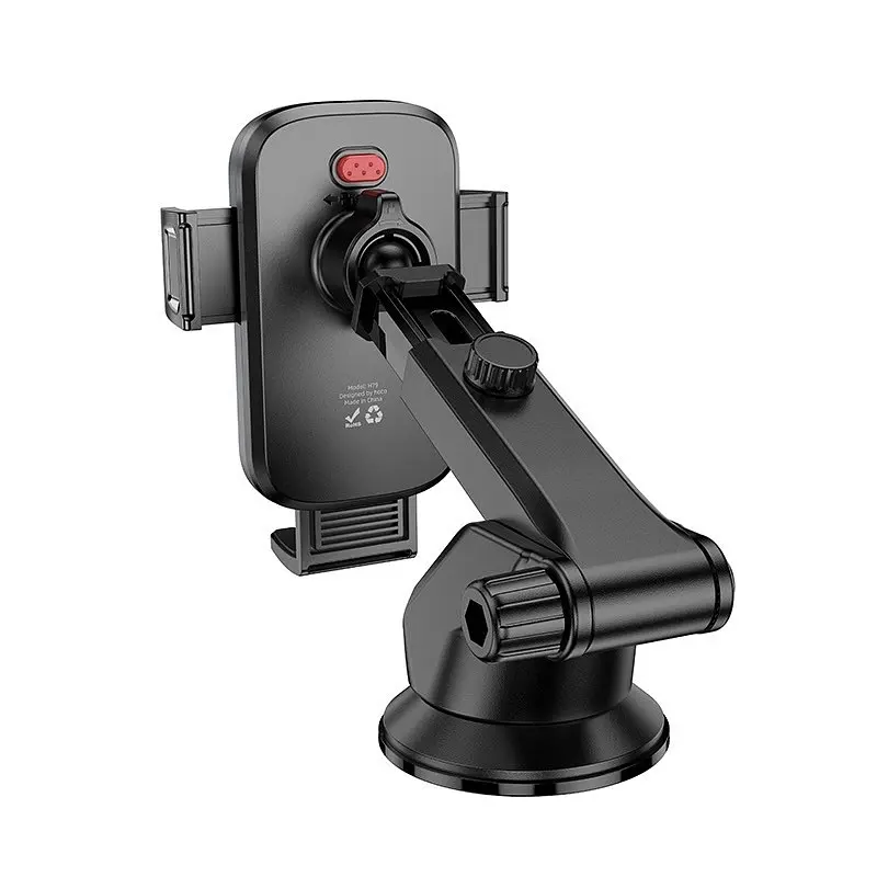 Автотримач для телефону HOCO H79 Vista push-type car holder (center console) - фото 3