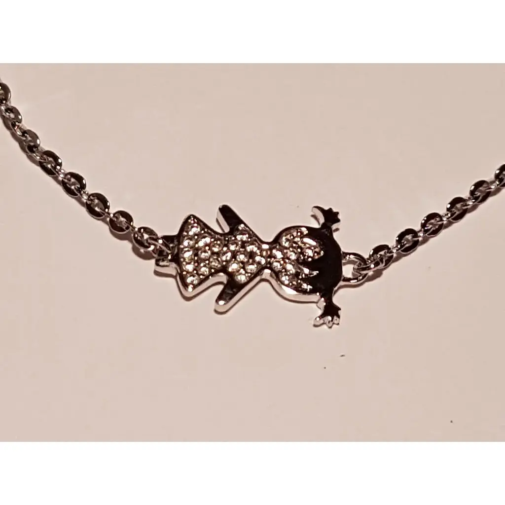 Срібний браслет Qvaliz Дівчинка з фіанітами. 905-00817 17 - фото 2