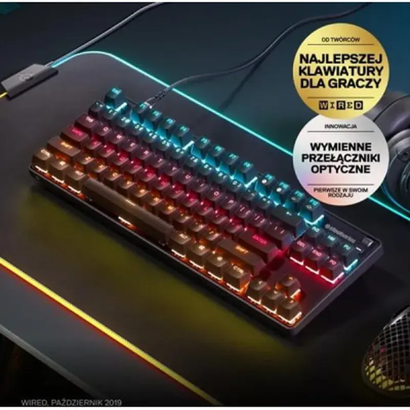 Клавіатура SteelSeries Apex 9 TKL USB Black (64847) - фото 3