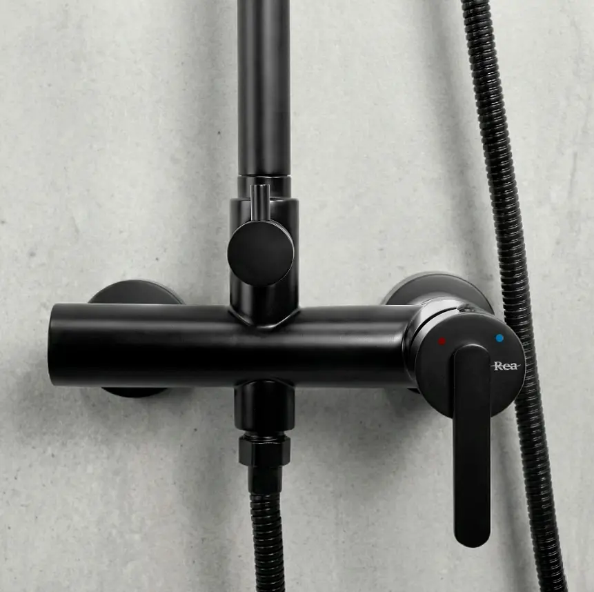 Душова система Rea Ontario 74–124 см black matt REA-P5712 - фото 2