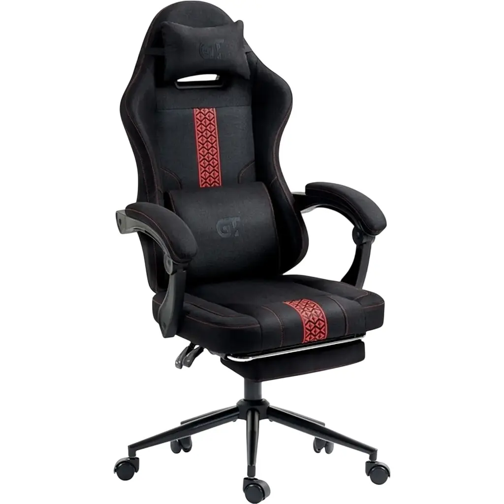 Геймерське крісло GT Racer X-2331 Fabric Black/Red [166919] - фото 3