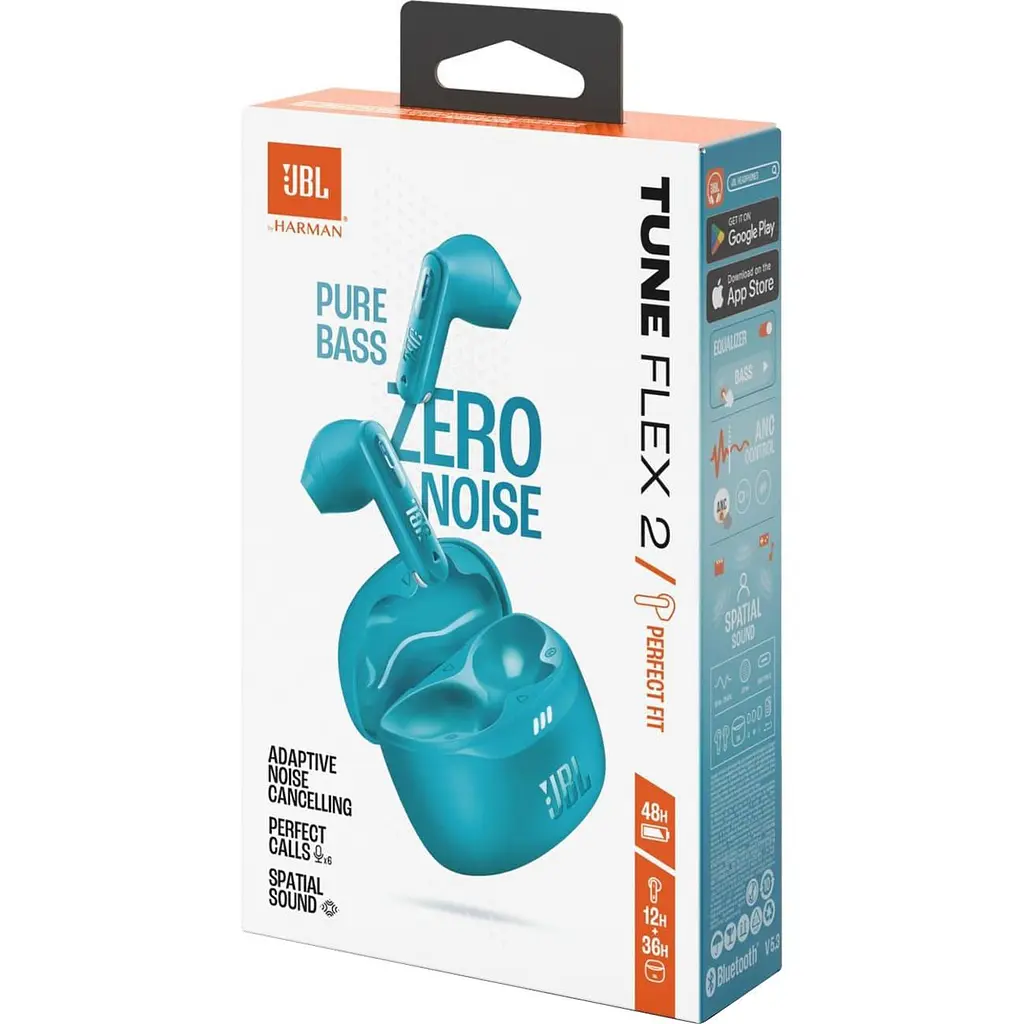 Навушники JBL TWS Tune Flex 2 Turquoise (JBLTFLEX2TQE) - фото 10