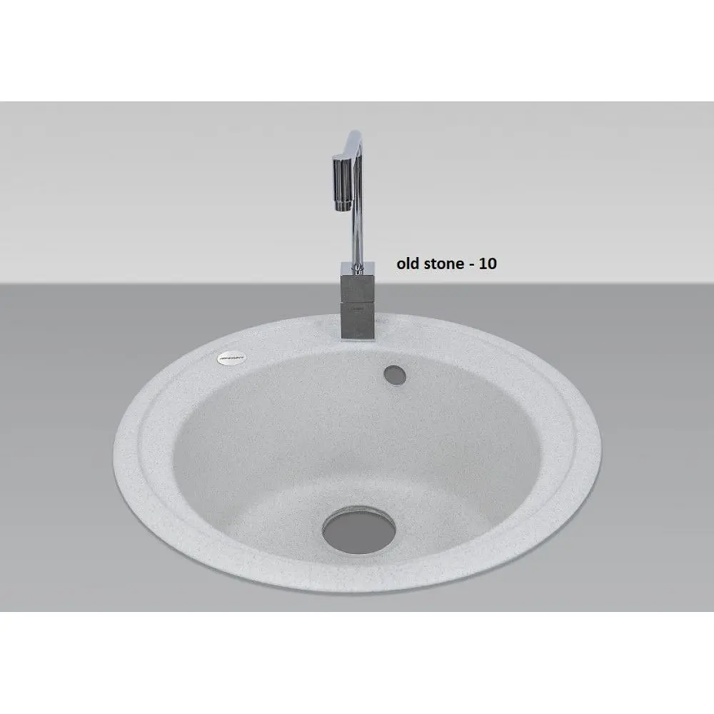 Кухонна мийка Adamant SUN old stone d 510x200 мм, без крила d 51 - фото 2
