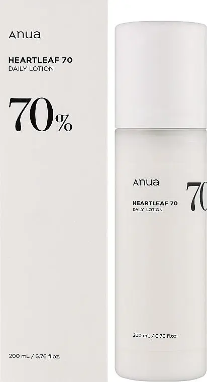 Заспокійливий та зволожувальний лосьйон для обличчя 200 мл Anua Heartleaf 70% Daily Lotion - фото 2