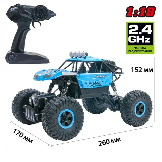 Машинка на раділкеруванні Sulong Toys Off-Road Crawler Super Sport 1:18 синій (SL-001RHB) - фото 5