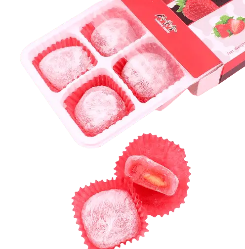 Тістечка моті Bamboo House Double Fillings Mochi Strawberry Milk 180г - фото 2