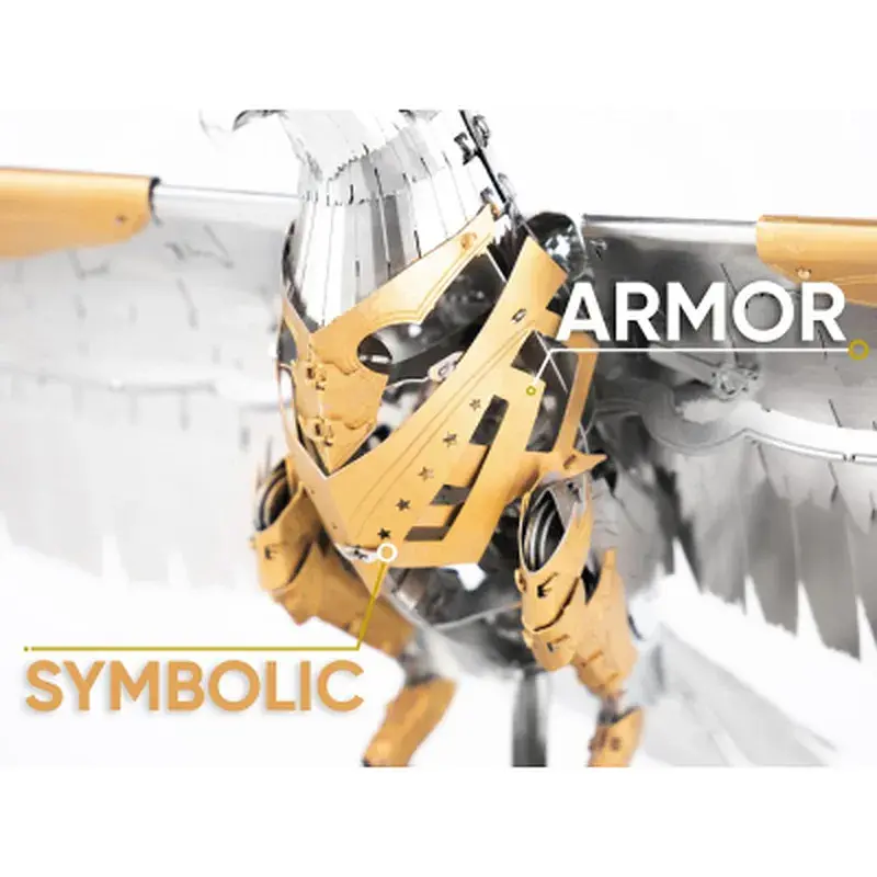 Конструктор Metal Time Колекційна модель Unity Wings Eagle Golden Armor (MT101GA/READY) - фото 6