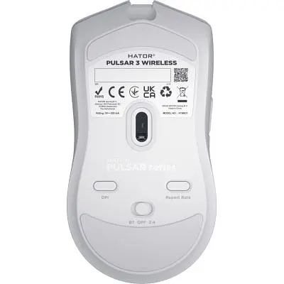 Комп'ютерна мишка Hator Pulsar 3 Wireless White (HTM631) - фото 5