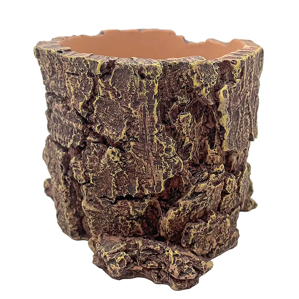 Декорація Hobby Forest Stump 14x12,5x10 см - декоративний пень, поїлка для тераріуму (40848) - фото 4