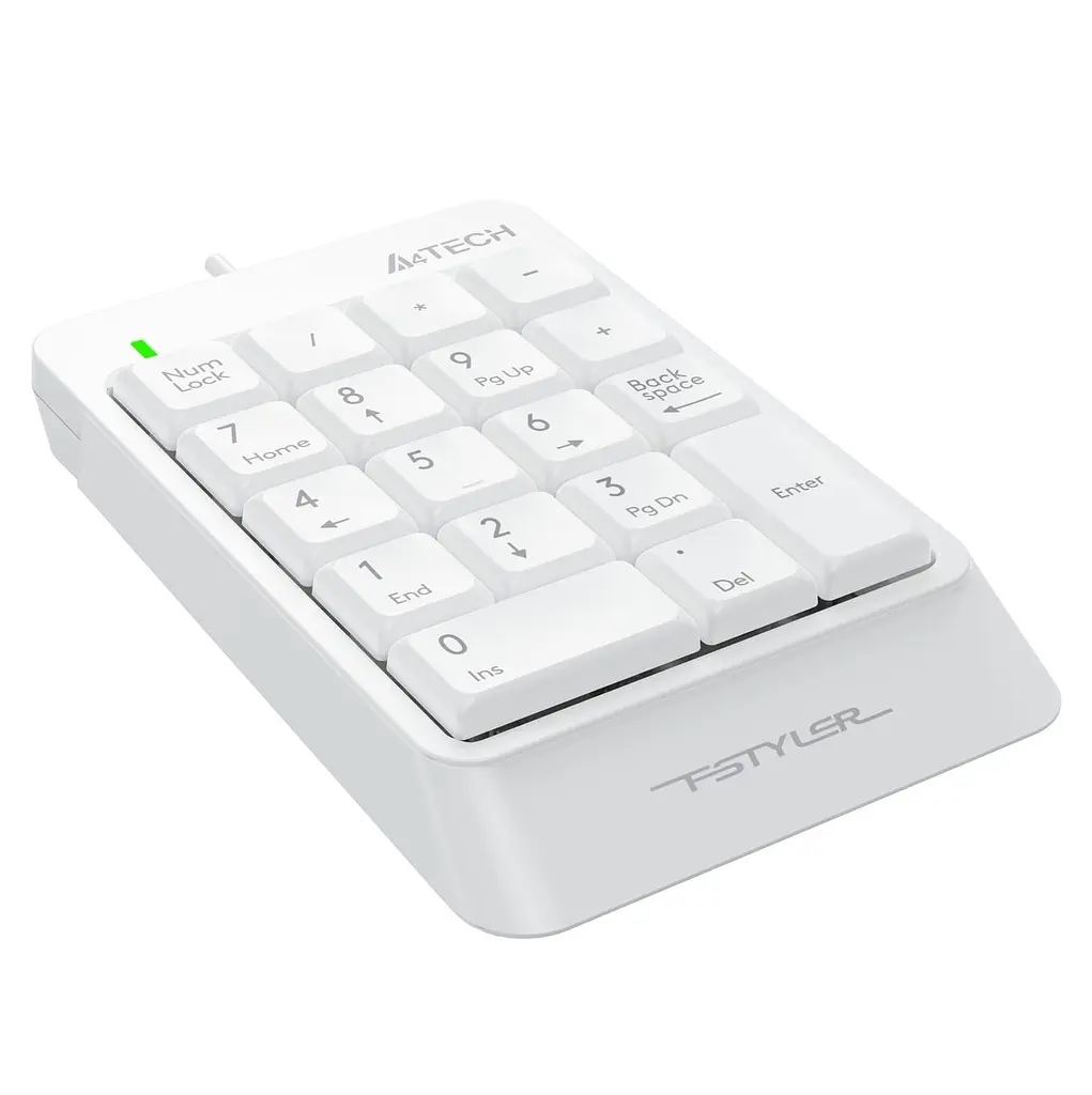 Клавіатура A4Tech Fstyler FK13P USB White (Numpad) (FK13P (White)) - фото 3