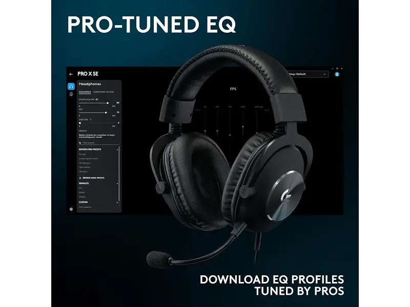 Навушники з мікрофоном Logitech G PRO X SE Black (981-001470) - фото 10