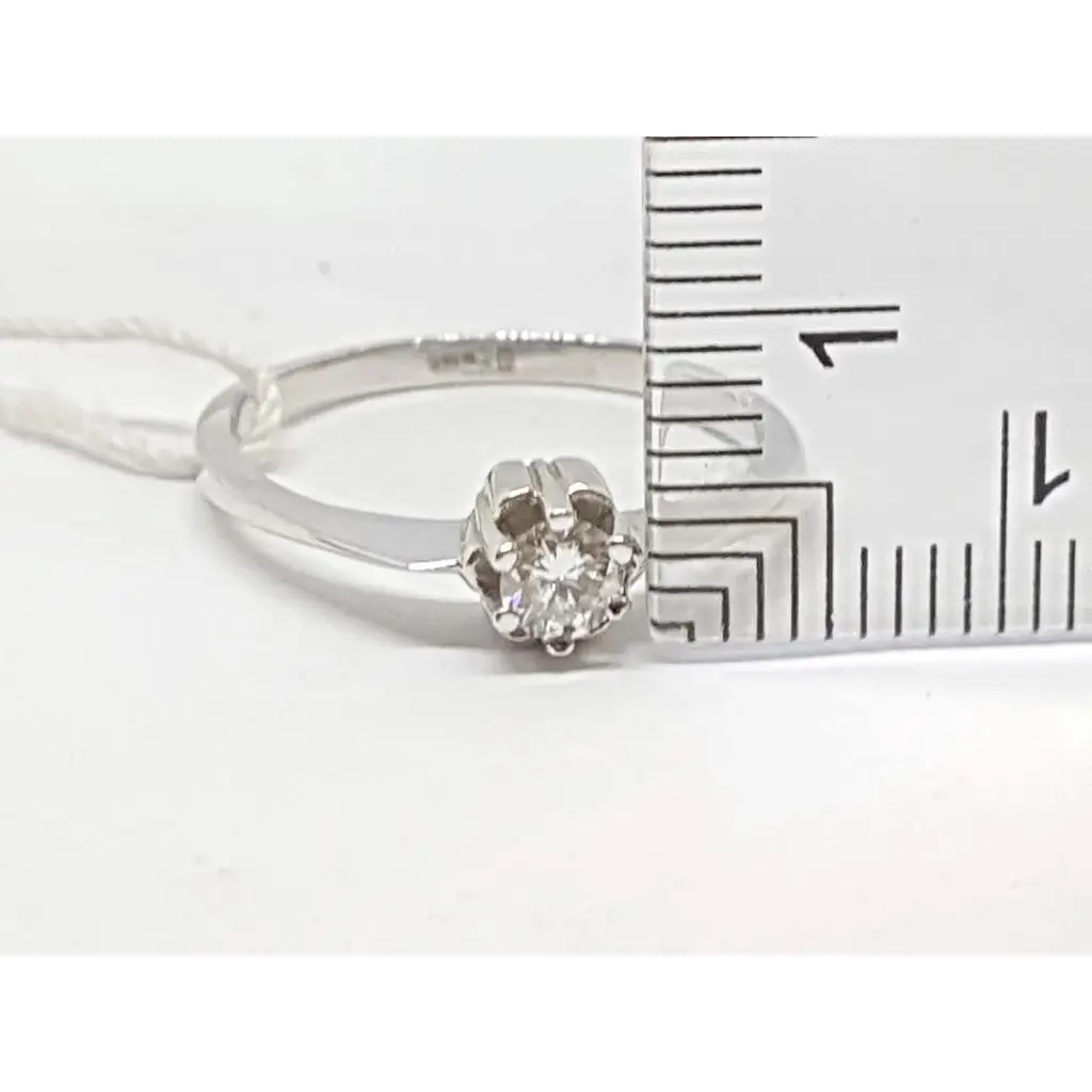 Золотое кольцо ЮЗ "Багет" с бриллиантом. Артикул 11379/1 17 - фото 4