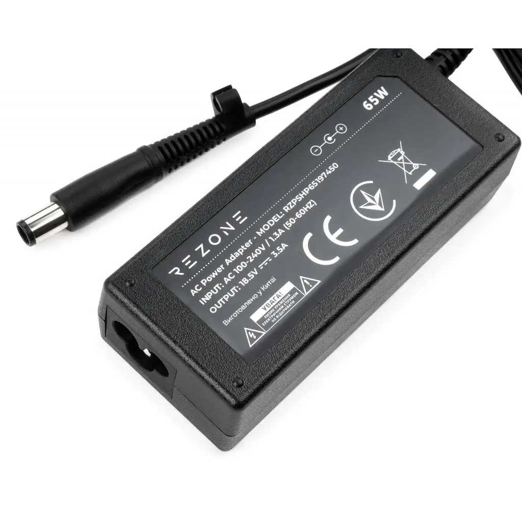 Блок живлення до ноутбуку Rezone HP 65W 18.5V 3.5А 7.4*5.0 (RZPSHP65197450) - фото 3