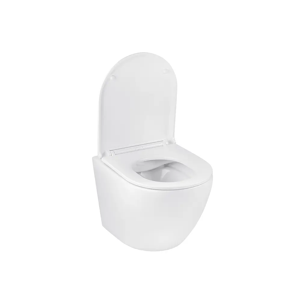 Комплект 4 в 1: Инсталляция GROHE Rapid SL 3 в 1 3884966Q + Унитаз безободочный Kroner Harz WHI493736 RIMLESS с сиденьем Slim Duroplast / Soft-close / Quick relase KH493736WHIR - фото 9