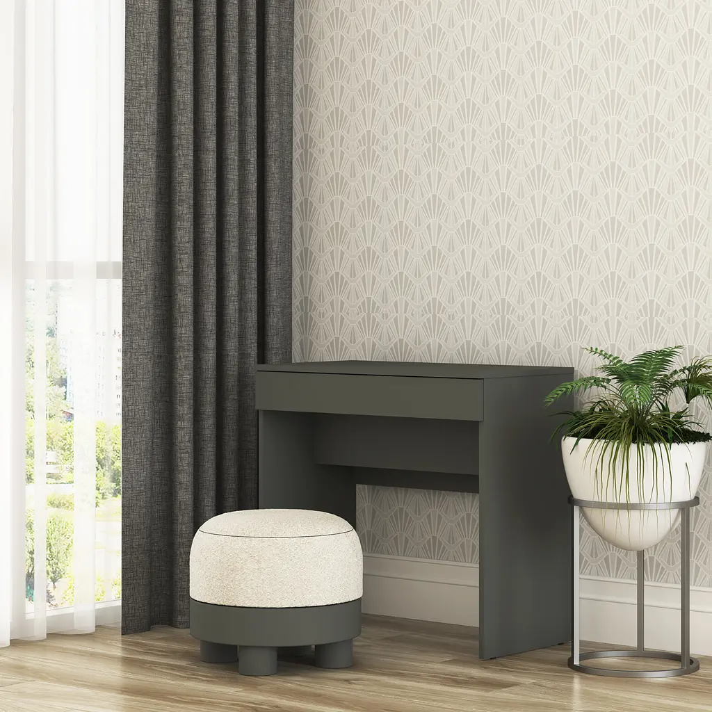 Трюмо з дзеркалом у спальню MebelStar Нео 80x43x75,2 см Антрацит (MBS-1236) - фото 2